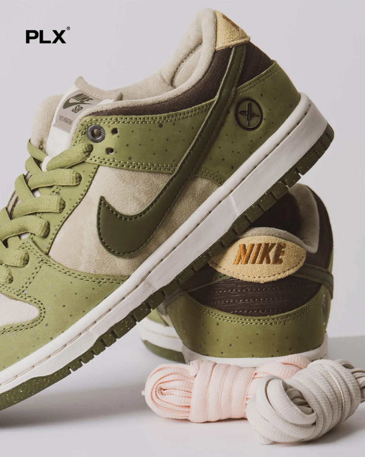 La Nike SB Dunk Low « Asparagus » de Yuto Horigome sera disponible le 5 avril.
