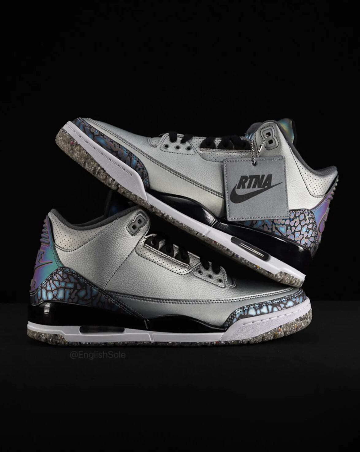 L'Air Jordan 3 « RTNA » est-elle l'échantillon inédit le plus fou jamais réalisé ? L'Air Jordan 3 « RTNA » est-elle l'échantillon inédit le plus fou jamais réalisé ?