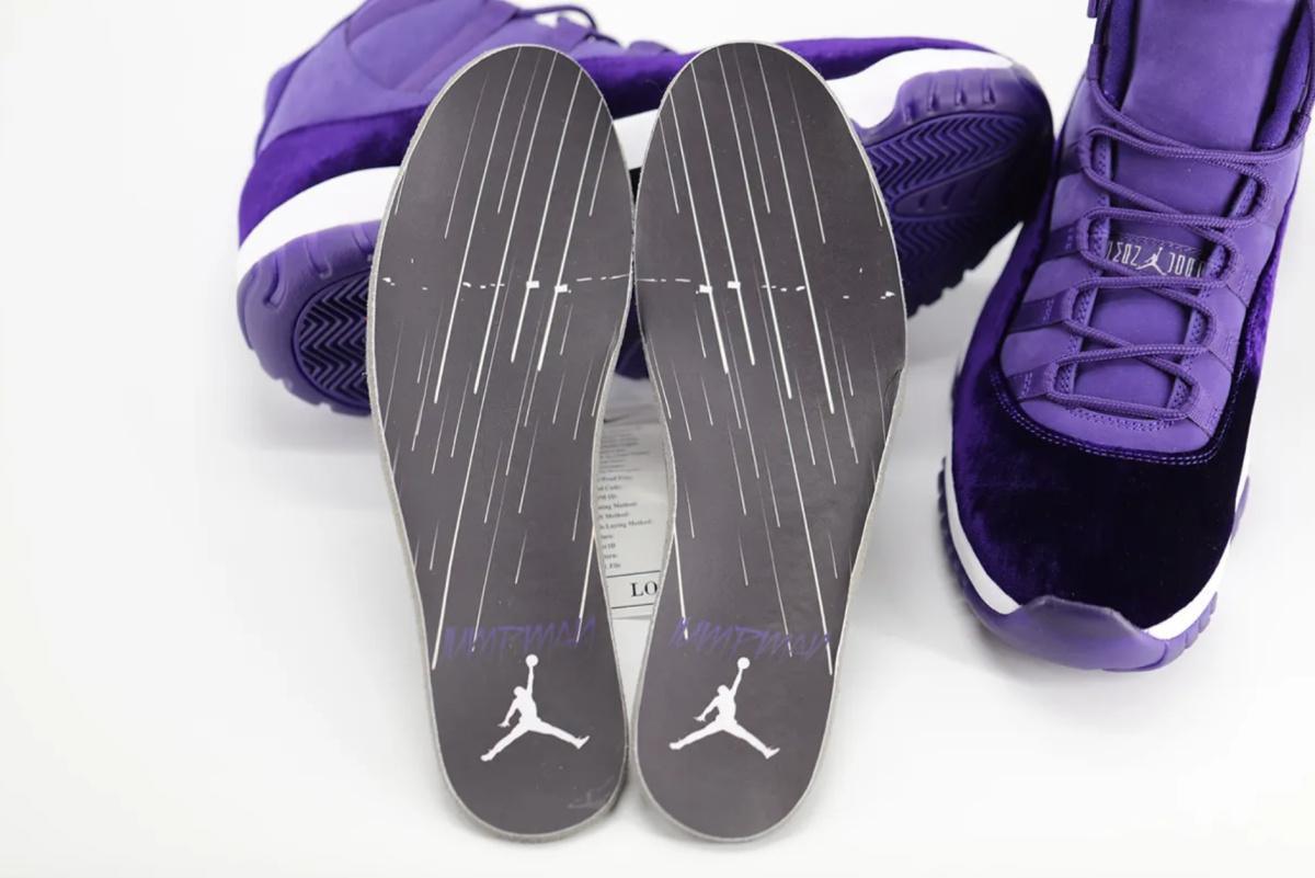 L'Air Jordan 11 « Purple Rain » incroyablement rare, fabriquée pour Prince, est mise en vente pour 100 000 $.