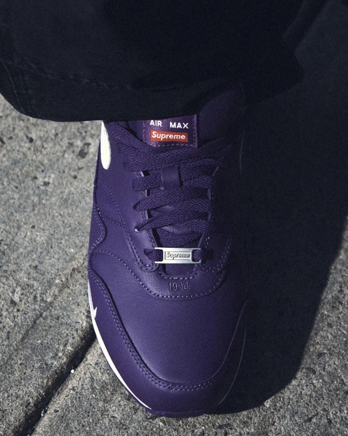 Supreme x Nike Air Max 1 : sortie confirmée le 20 mars Supreme x Nike Air Max 1 : sortie confirmée le 20 mars