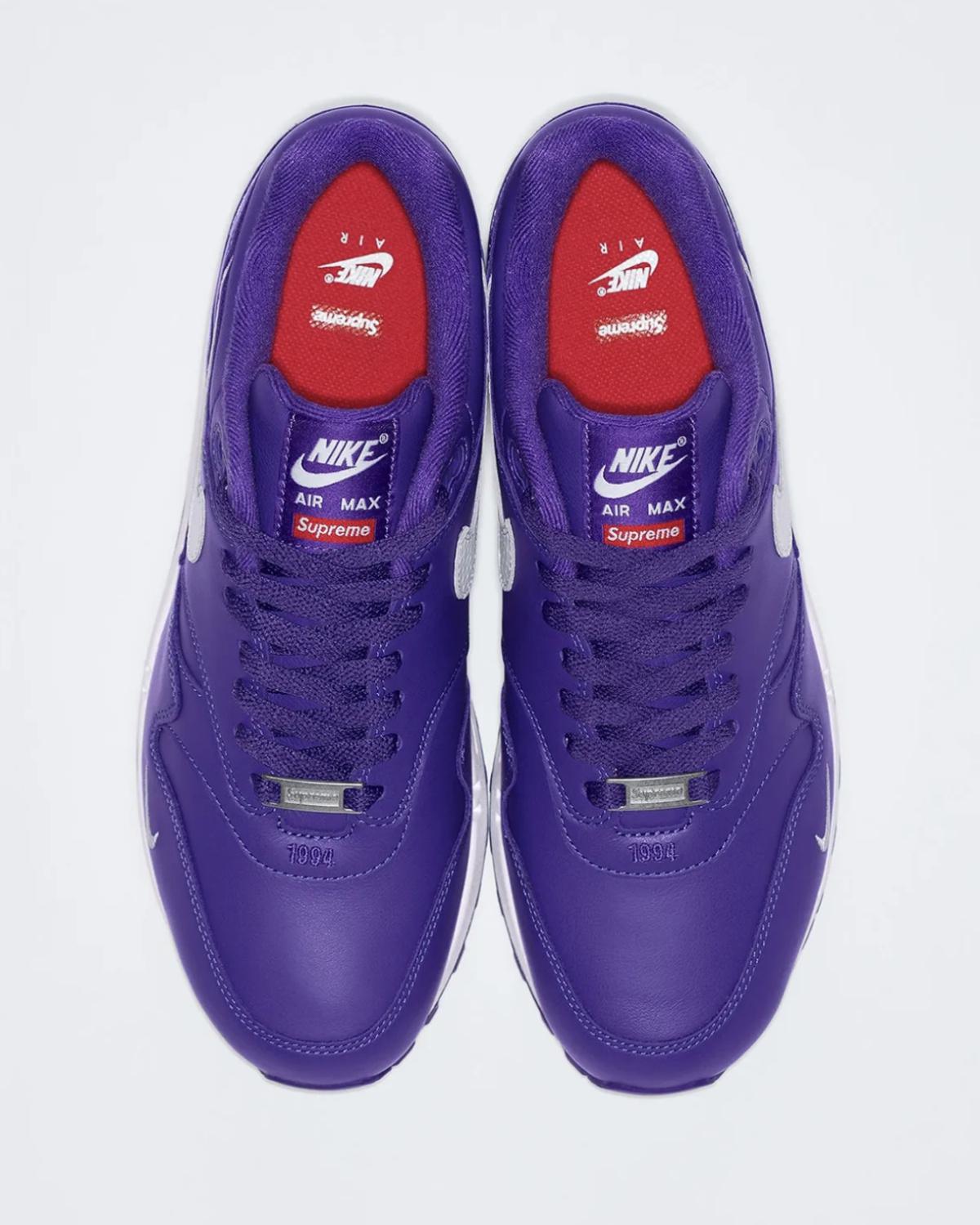 Supreme x Nike Air Max 1 : sortie confirmée le 20 mars Supreme x Nike Air Max 1 : sortie confirmée le 20 mars