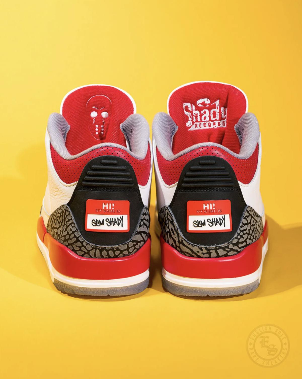 Regard détaillé sur l'Eminem x Air Jordan 3 « Super Bowl »