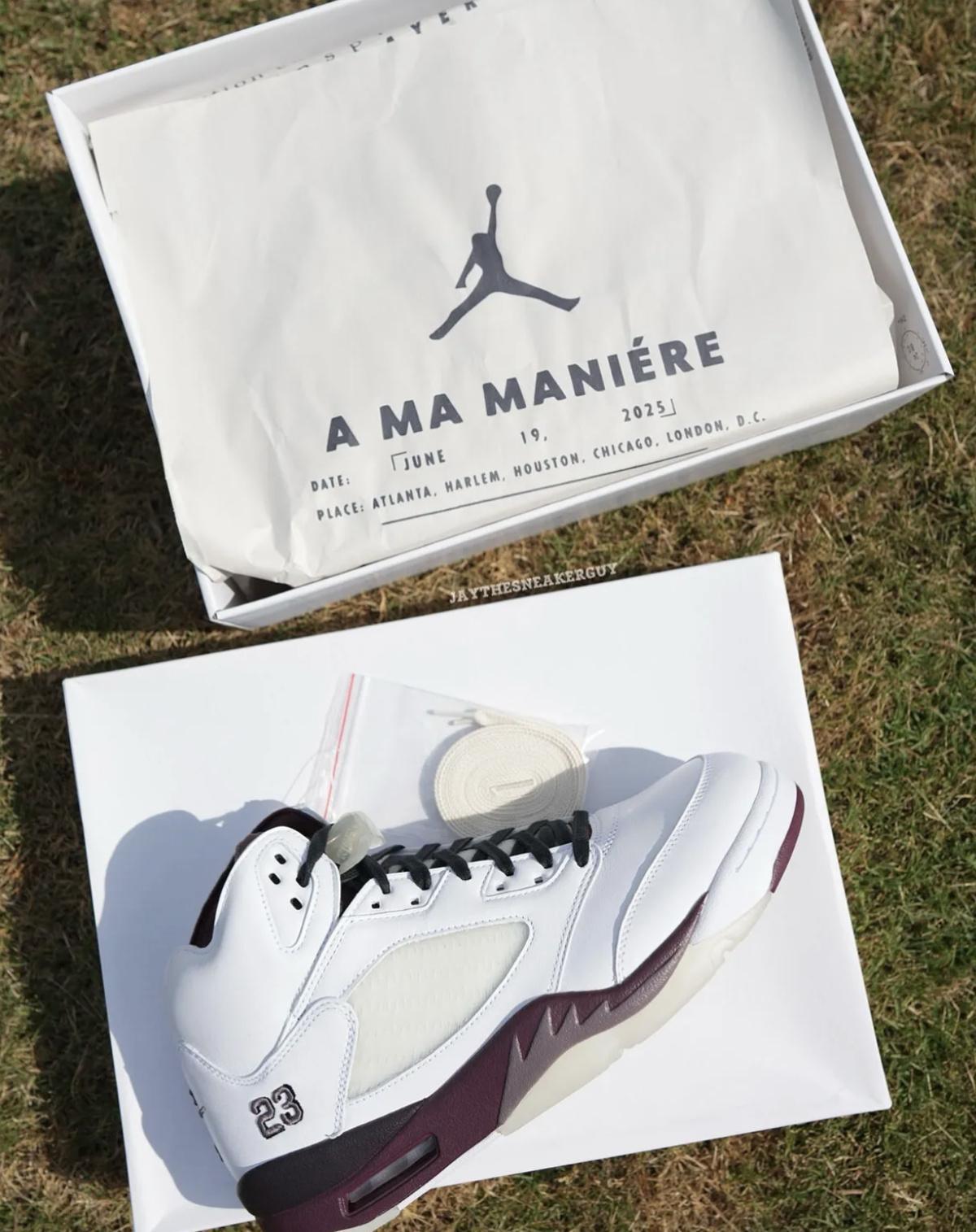 A Ma Maniére x Air Jordan 5 « Violet Ore » Sortie prévue le 7 juin A Ma Maniére x Air Jordan 5 « Violet Ore » Sortie prévue le 7 juin