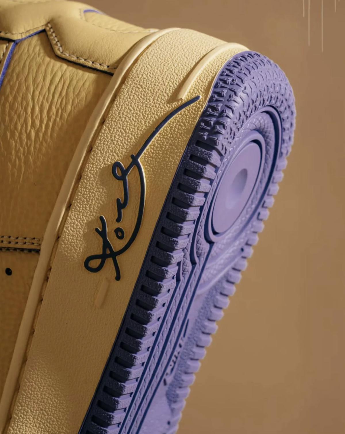 Ce Kobe x Nike Air Force 1 Low s'inspire de la photo du lancer franc en pyjama