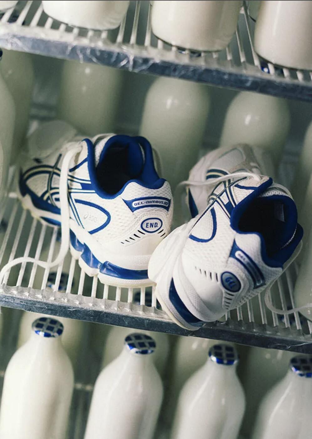 END. Une ASICS GEL-Nimbus 10.1 inspirée par le lait END. Une ASICS GEL-Nimbus 10.1 inspirée par le lait