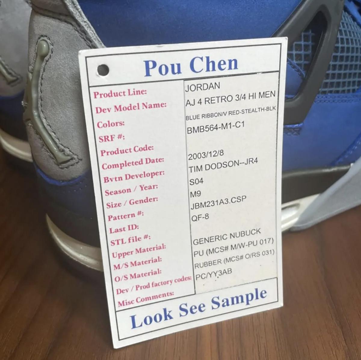 Ce qui aurait pu être l’UNDEFEATED Air Jordan 4… mais Eminem est passé par là