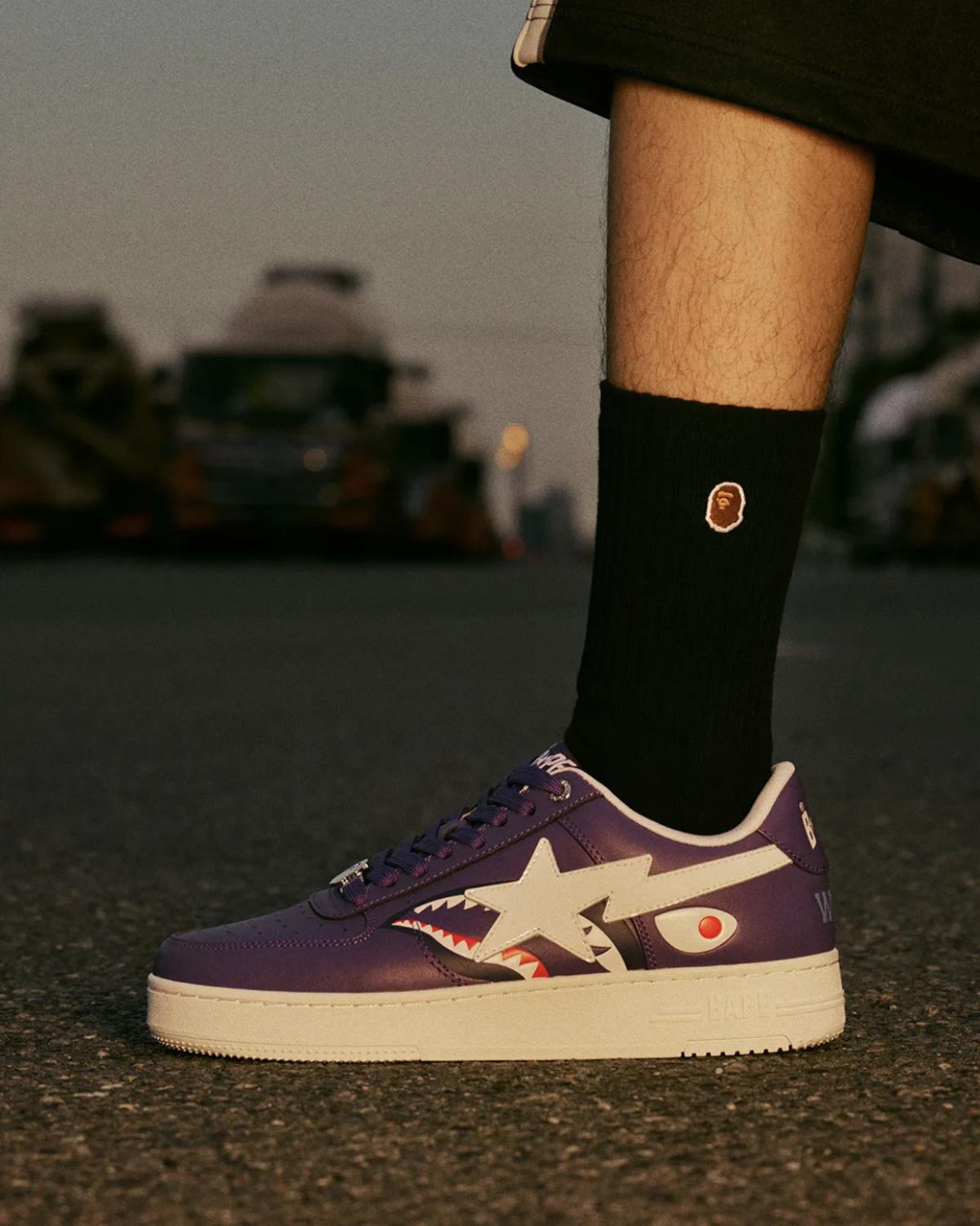 BAPE BAPESTA “SHARK” — Quand l’iconographie rencontre le cuir verni