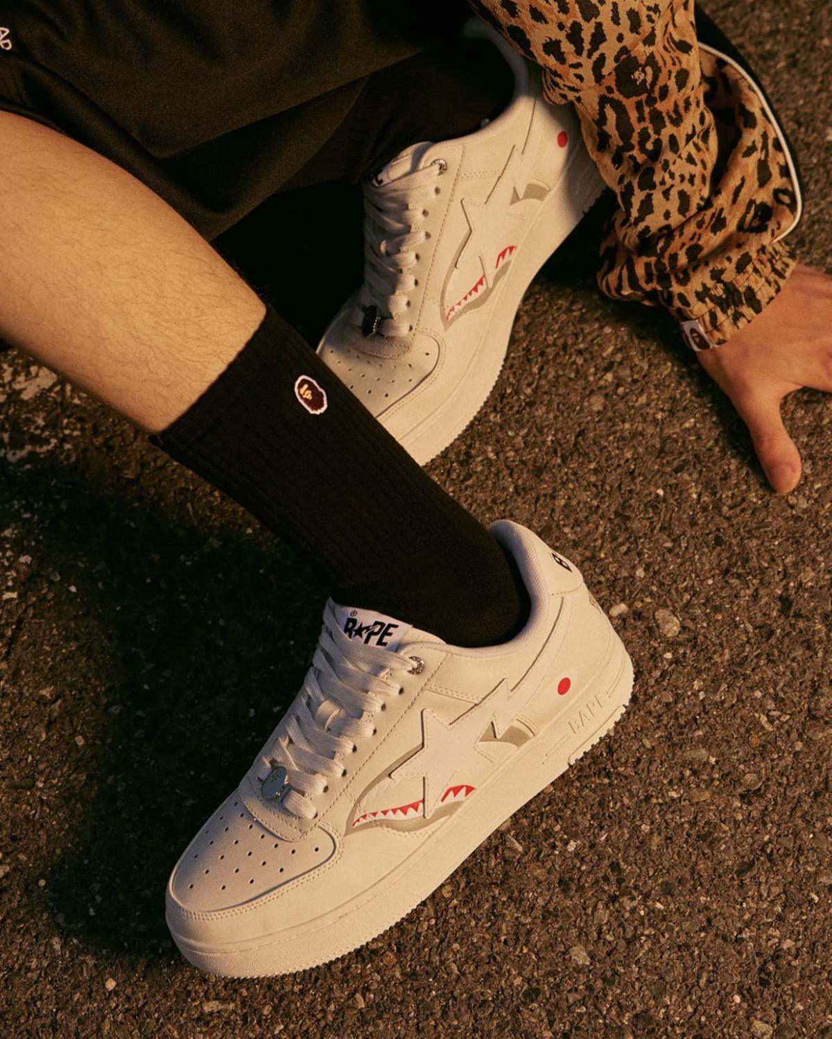 BAPE BAPESTA “SHARK” — Quand l’iconographie rencontre le cuir verni