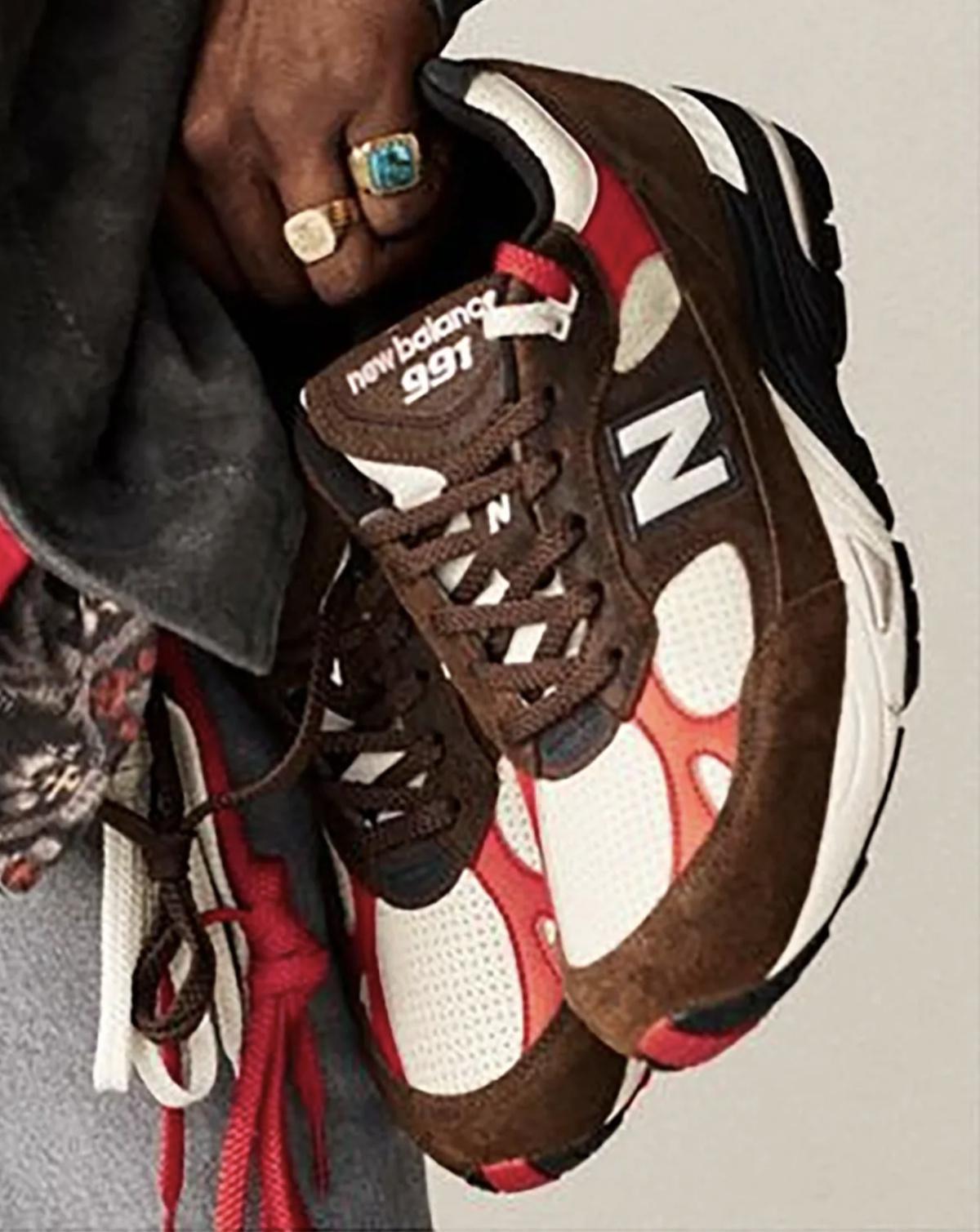 Aimé Leon Dore x New Balance 991 “Brown/Red” — L’élégance revisitée en mode UK