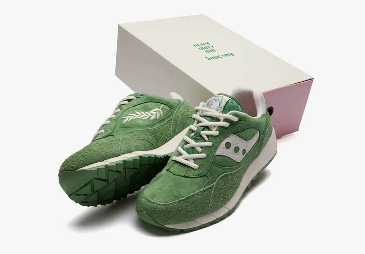 END. x Saucony ProGrid Omni 9 “Olive Branch” — L’olivier comme promesse de paix et de durée