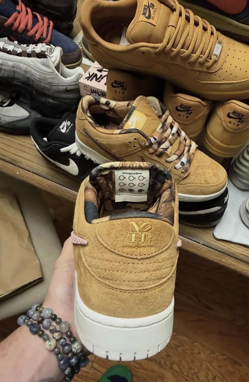 NOTE Manchester × Nike SB Dunk Low “Brew & Biscuits” — La culture skate britannique revisitée