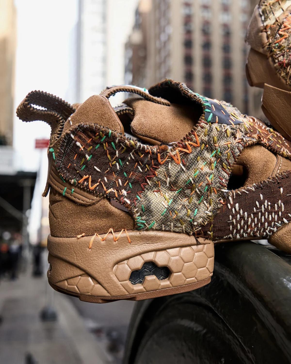 Engineered Garments x Reebok Instapump Fury “Sashiko” — Quand l’art mécanique rencontre l’art du fil