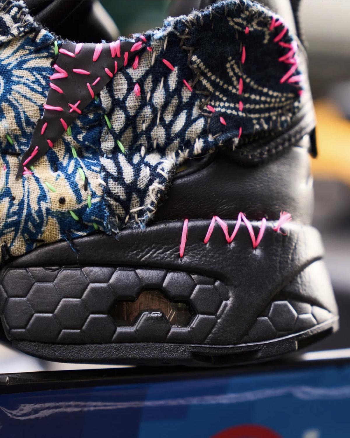 Engineered Garments x Reebok Instapump Fury “Sashiko” — Quand l’art mécanique rencontre l’art du fil
