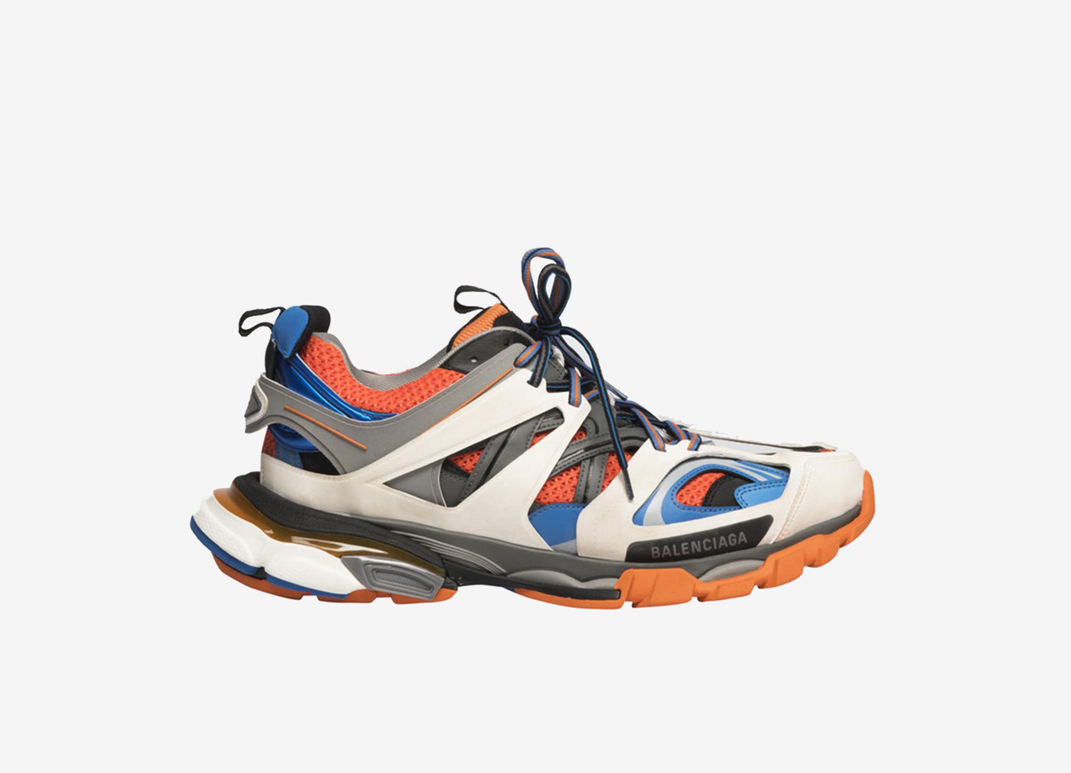 Buy Balenciaga Track.3 Distressed Mesh And Nylon Sneakers Eu 39 - Orange At 30% Off | Editorialist
