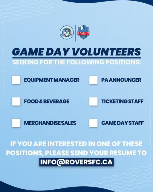 Volunteer Opportunity - Soccer Game Days 