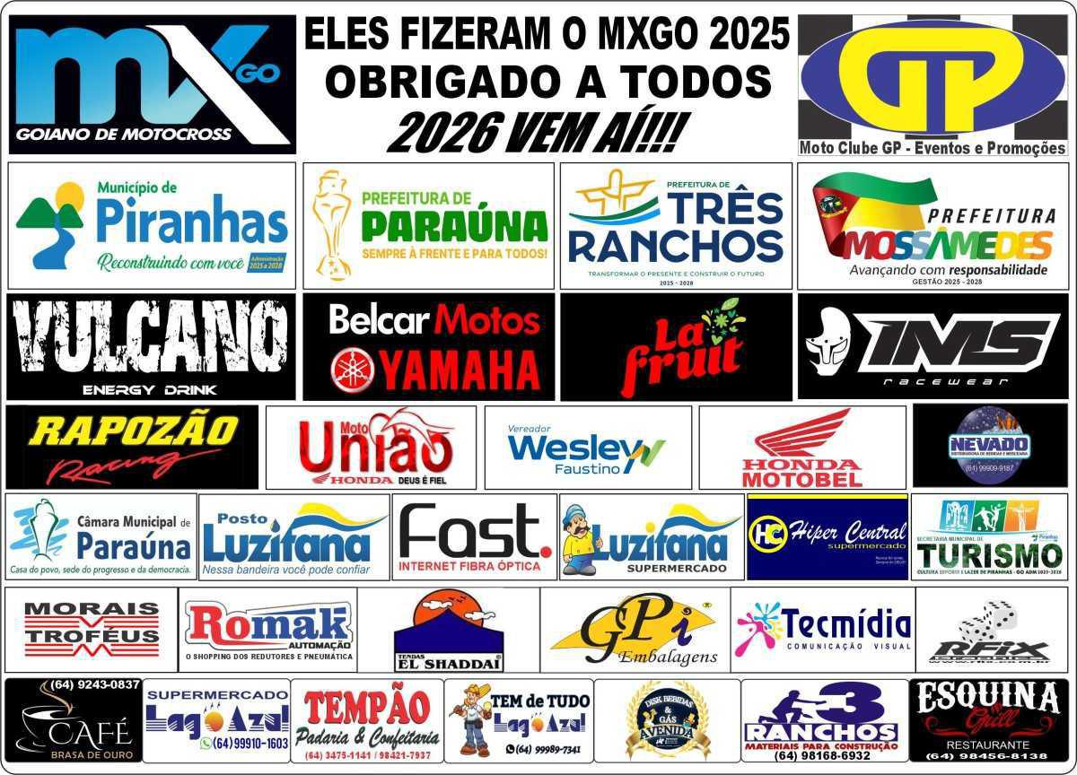 ELES FIZERAM O MXGO 2025, OBRIGADO A TODOS.