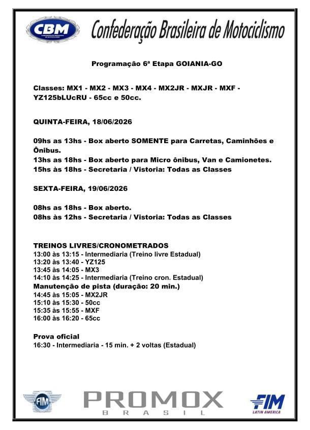 VEM AI A SEGUNDA ETAPA DO MXGO.