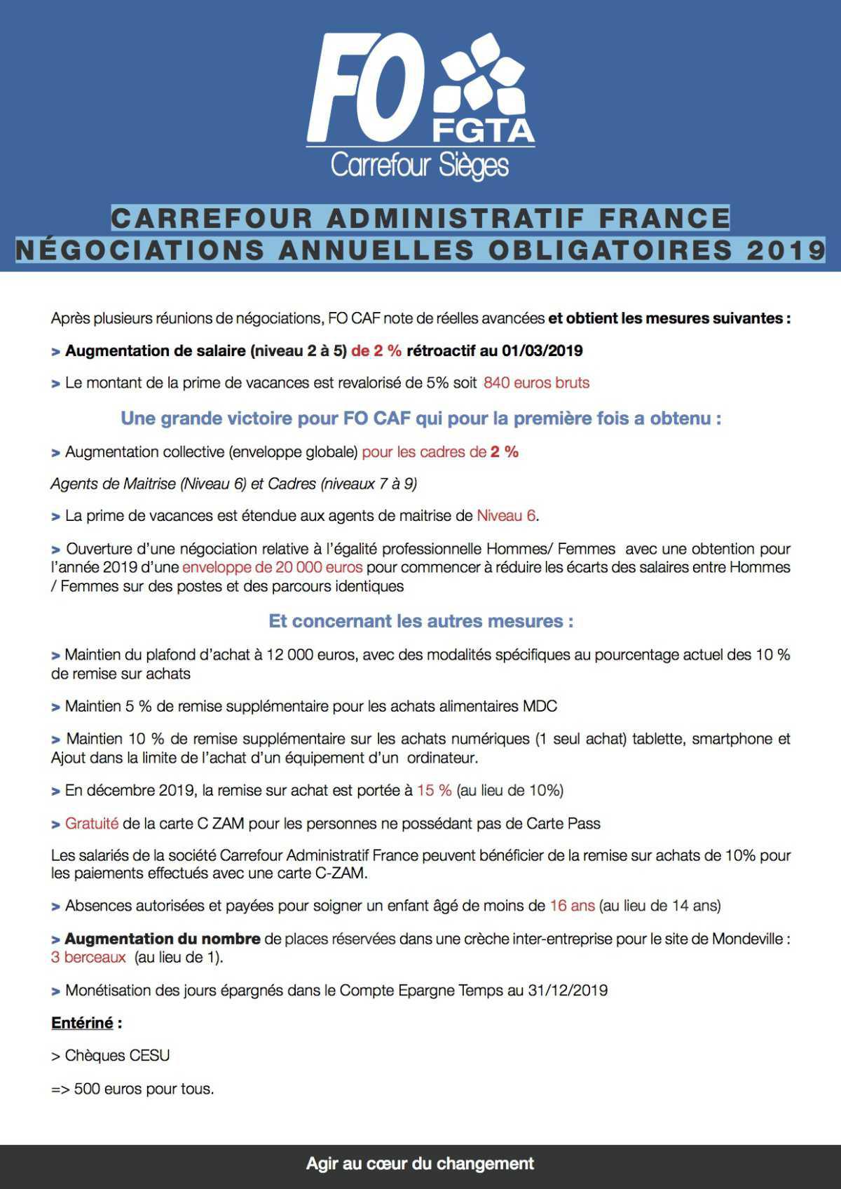 NAO CAF-FO signataire!