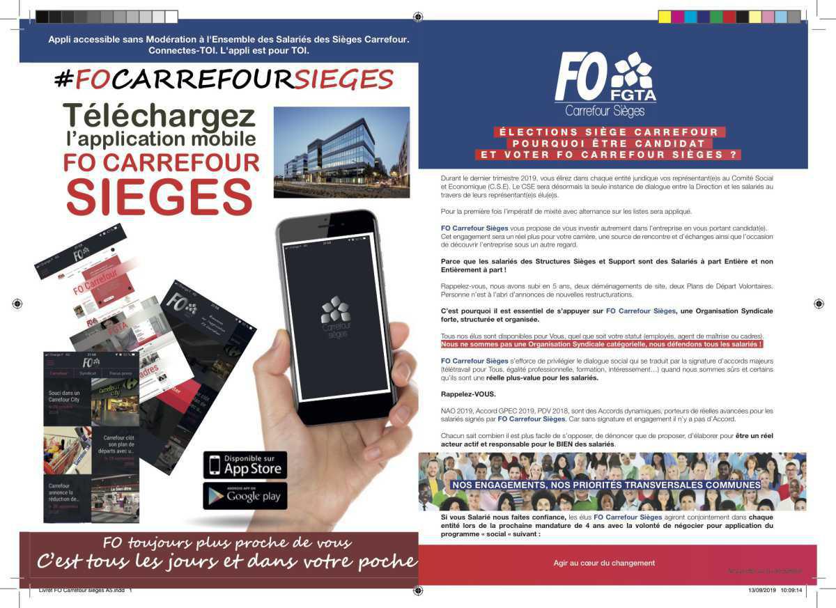 Élections siège Carrefour, pourquoi être candidat et voter FOCARREFOURSIÈGES? Élections siège Carrefour, pourquoi être candidat et voter FOCARREFOURSIÈGES?