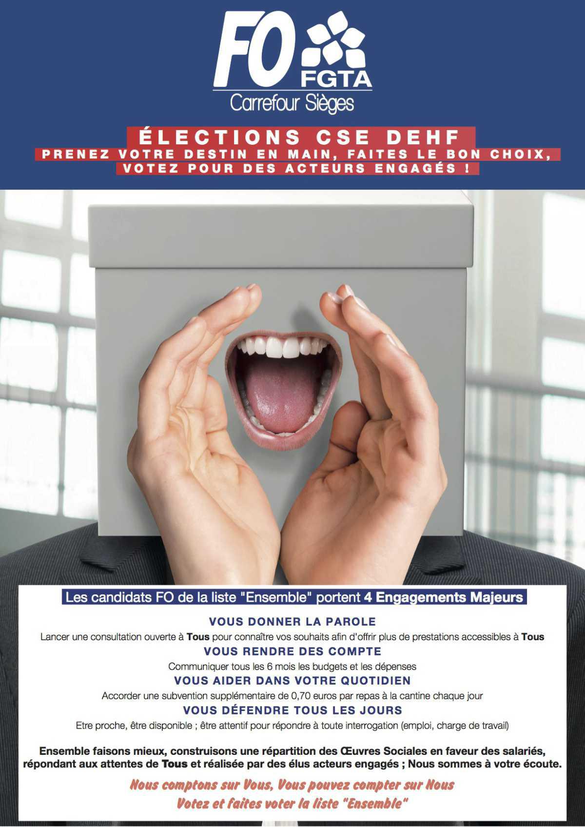 Élections CSE DEHF du 2 au 9 octobre!