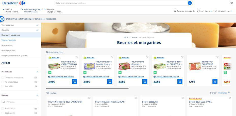 Top 15 des sites e-commerce : Carrefour perd des visiteurs uniques