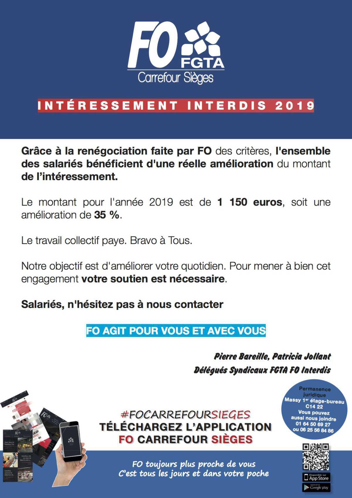 Intéressement Interdis 2019