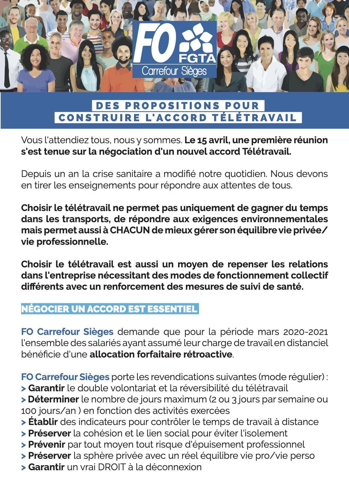Des propositions pour construire l'Accord Télétravail