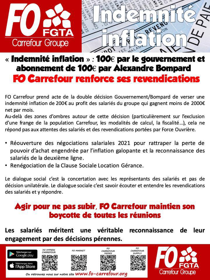 FO Carrefour renforce ses revendications 