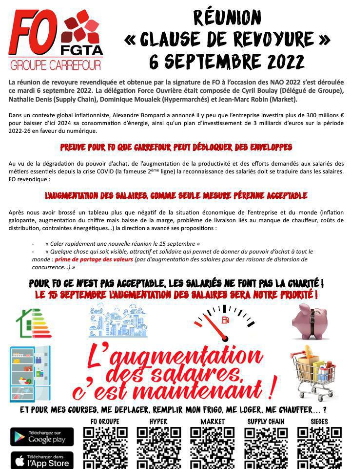 Réunion de revoyure rattrapage pouvoir d'achat : la direction n'est pas au rendez-vous Réunion de revoyure rattrapage pouvoir d'achat : la direction n'est pas au rendez-vous