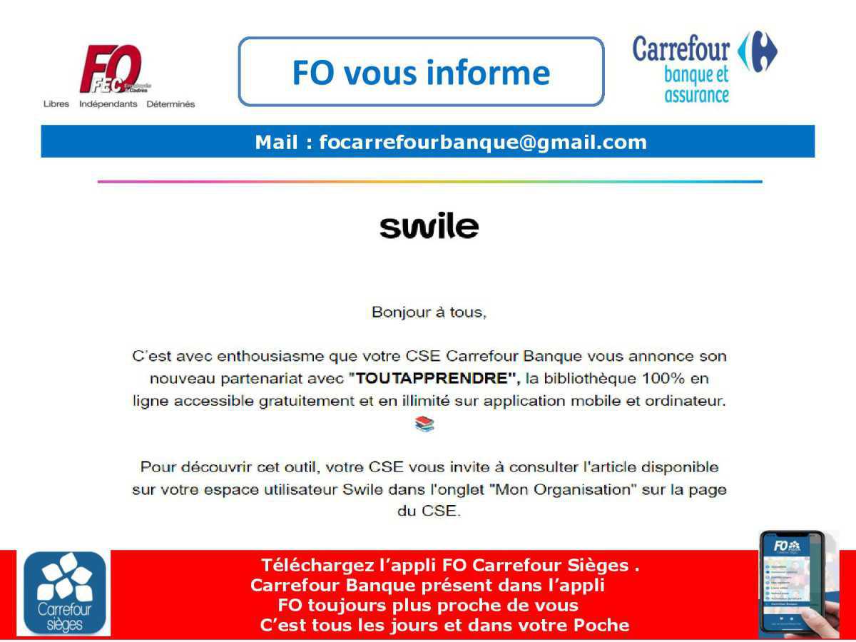 Info CSE : Bibliothèque TOUTAPPRENDRE 