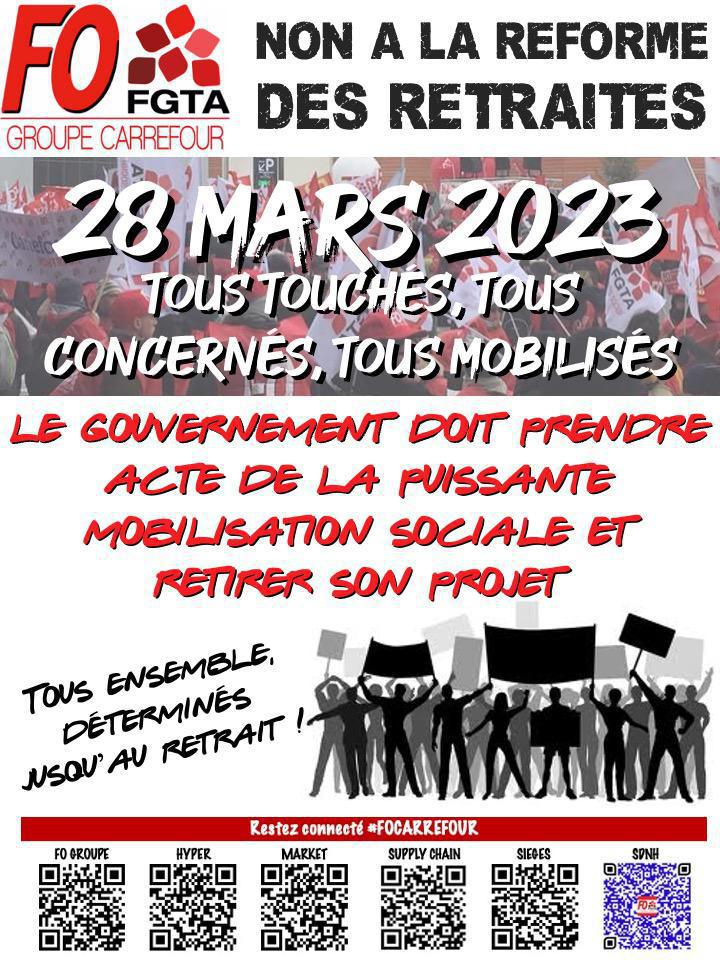 Non à la réforme des retraites!