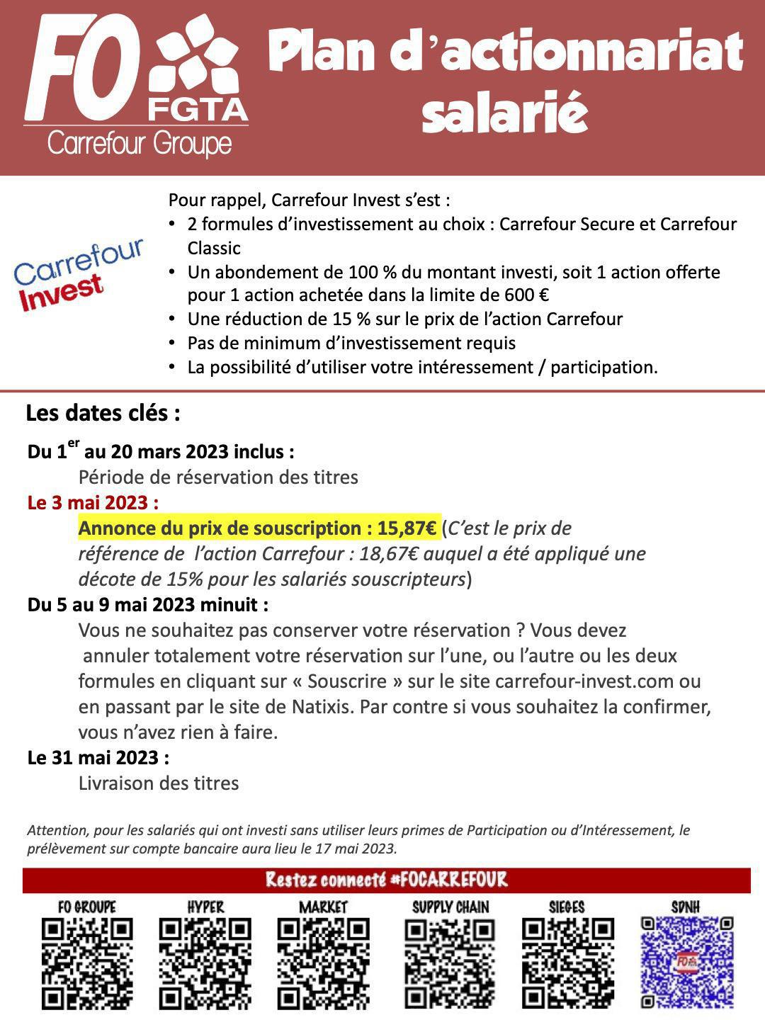 Plan d'actionnariat salarié