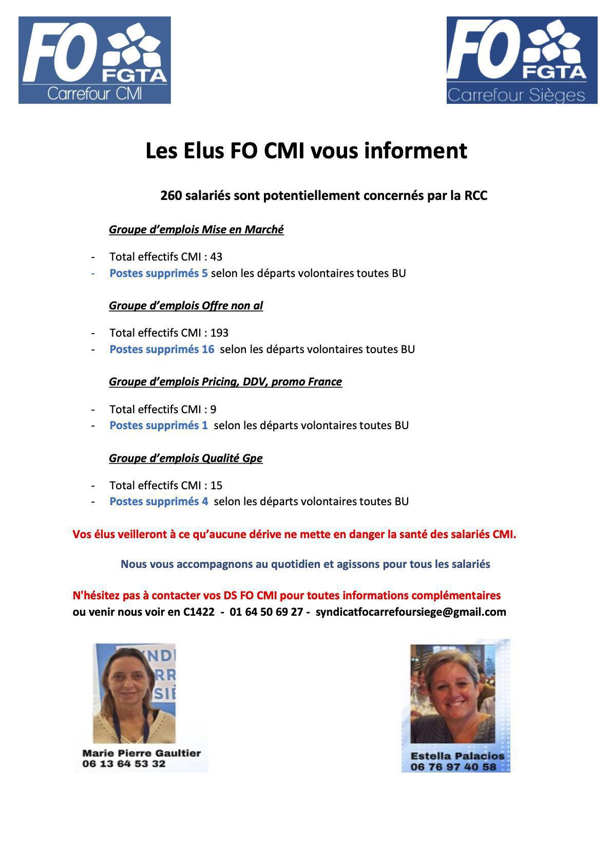 Les élus FO CMI vous informent!