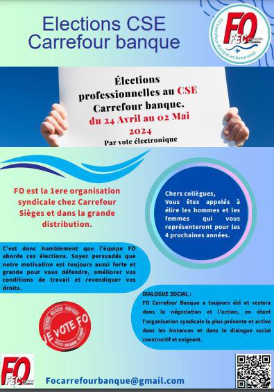 Elections Professionnelles du 24 avril au 02 mai 2024