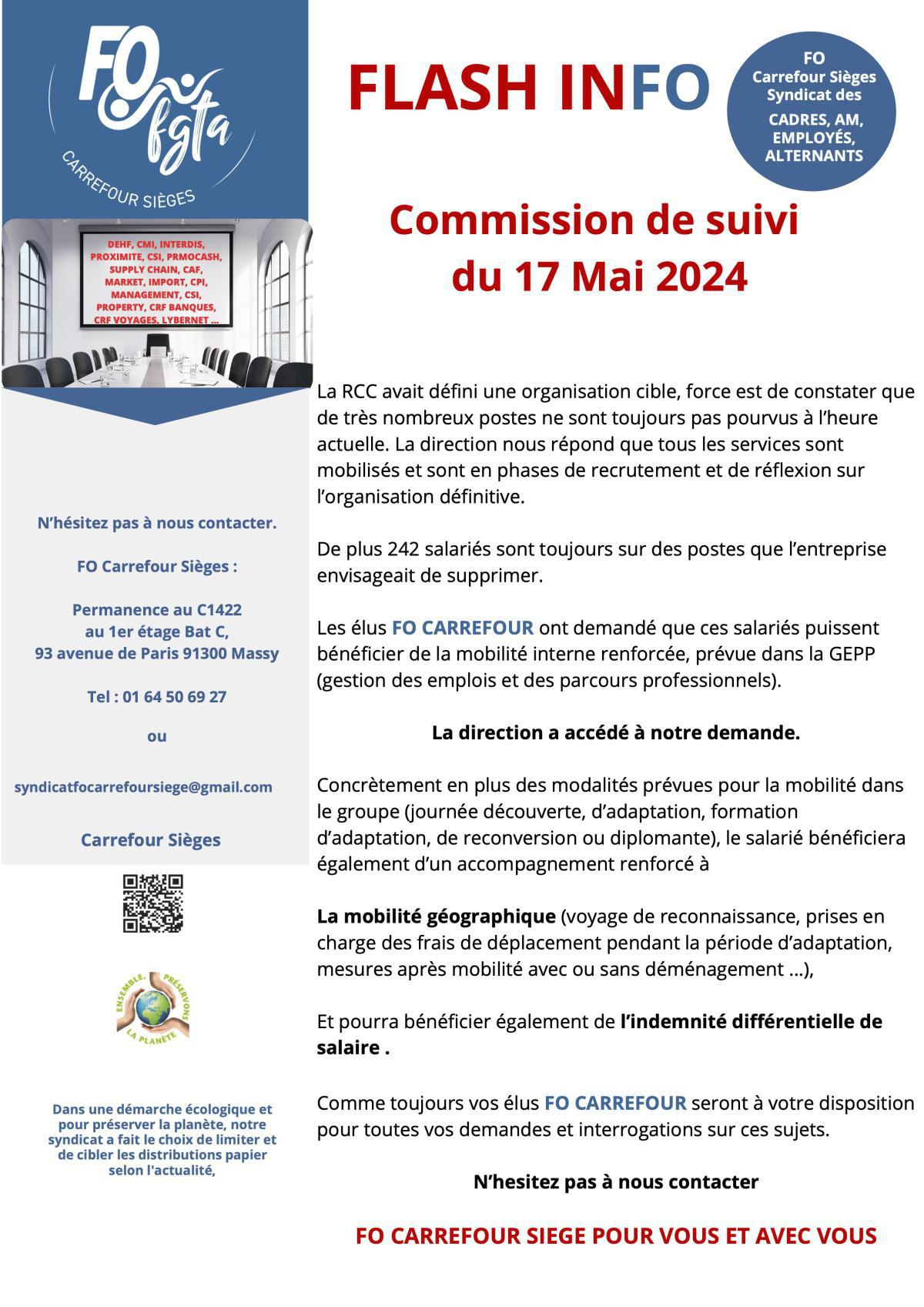 RCC-Commission de suivi du 17 mai 2024