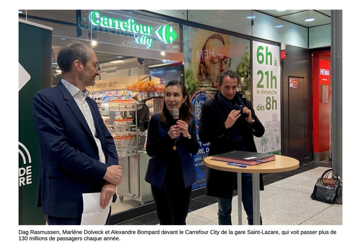 Carrefour s'intéresse aux gares... Carrefour s'intéresse aux gares...