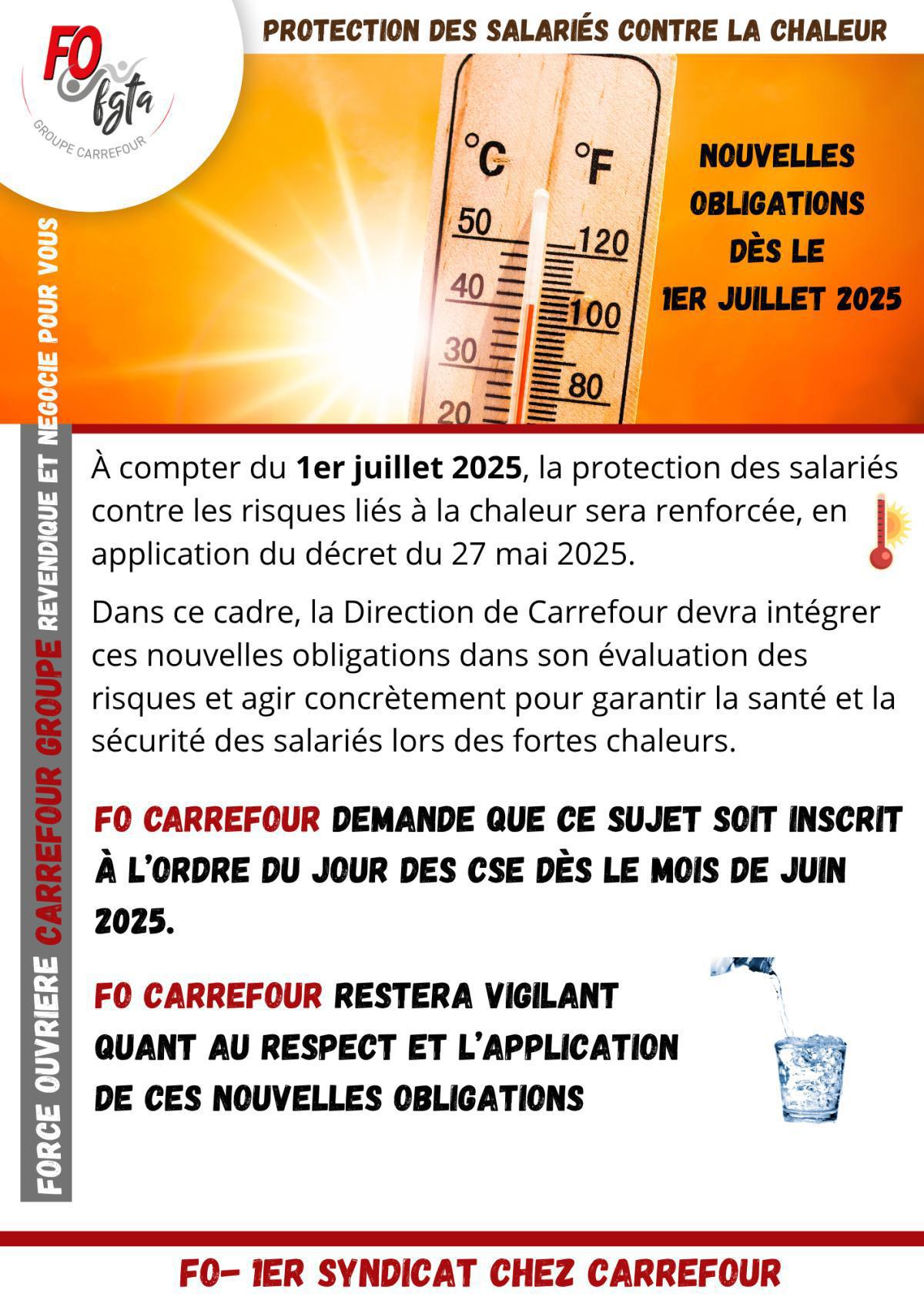 Protection des salariés contre la chaleur
