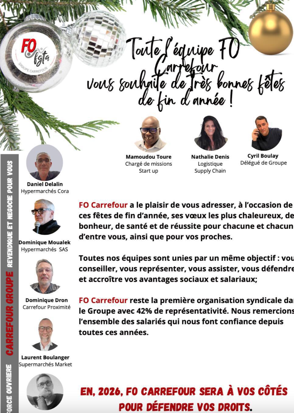 En 2026, FO Carrefour sera à vos côtés pour défendre vos droits