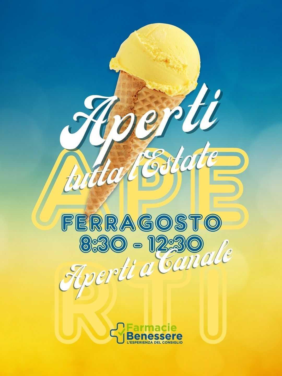 Aperti a Ferragosto! 🌞