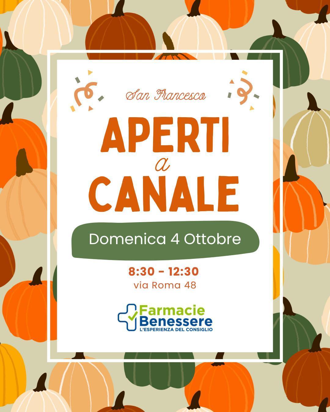 Aperti il 4 ottobre!