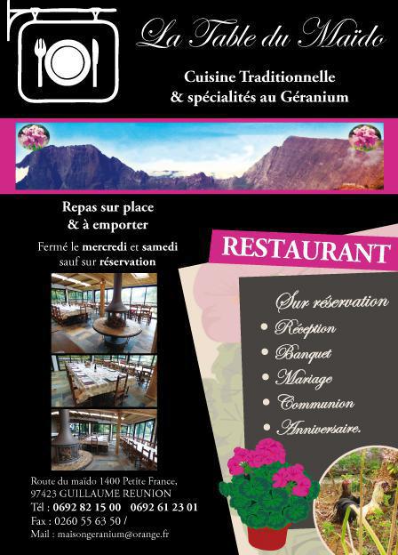 La Table du Maïdo La Table du Maïdo