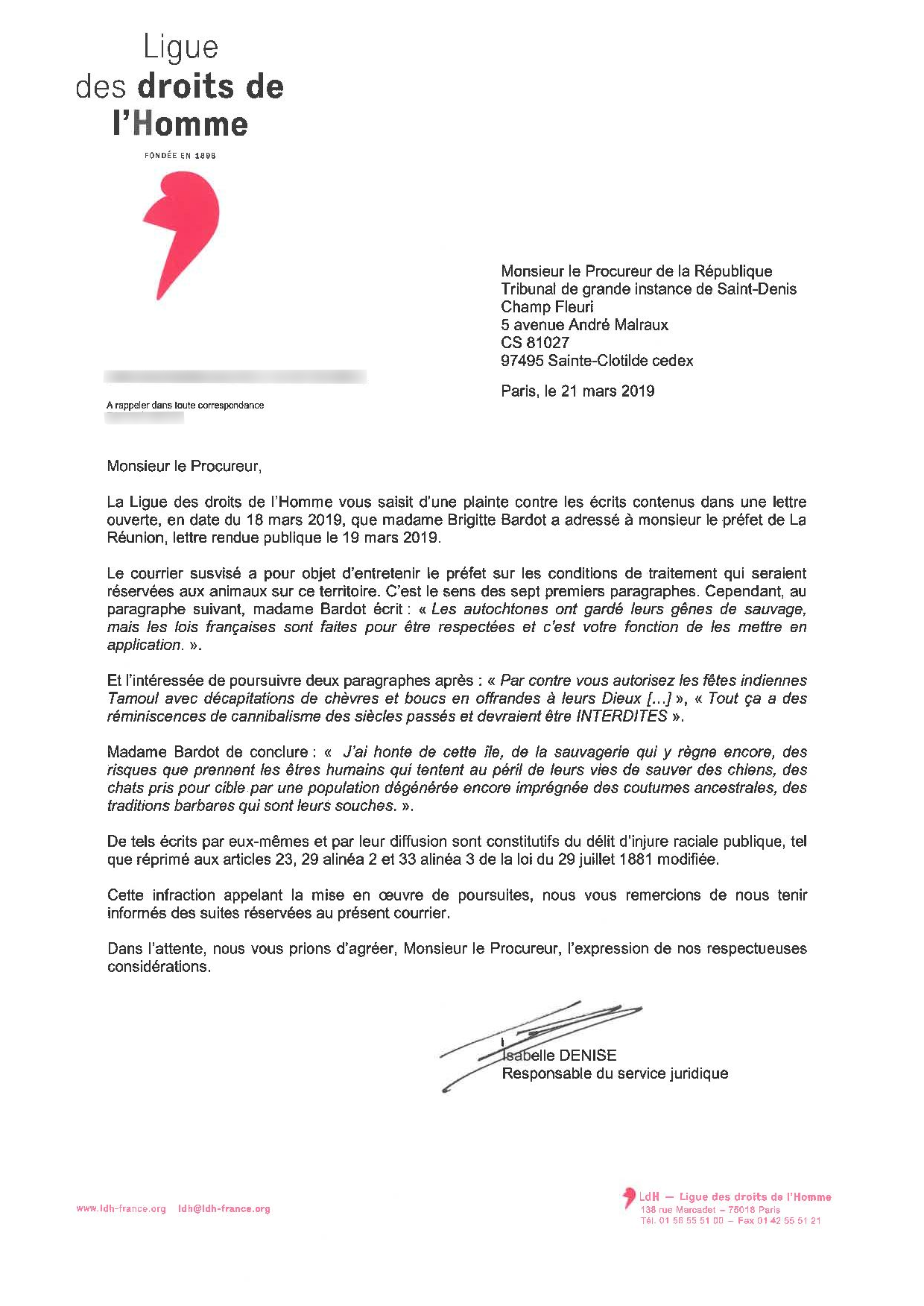 La Ligue Des Droits De L Homme Porte Plainte Contre Brigitte