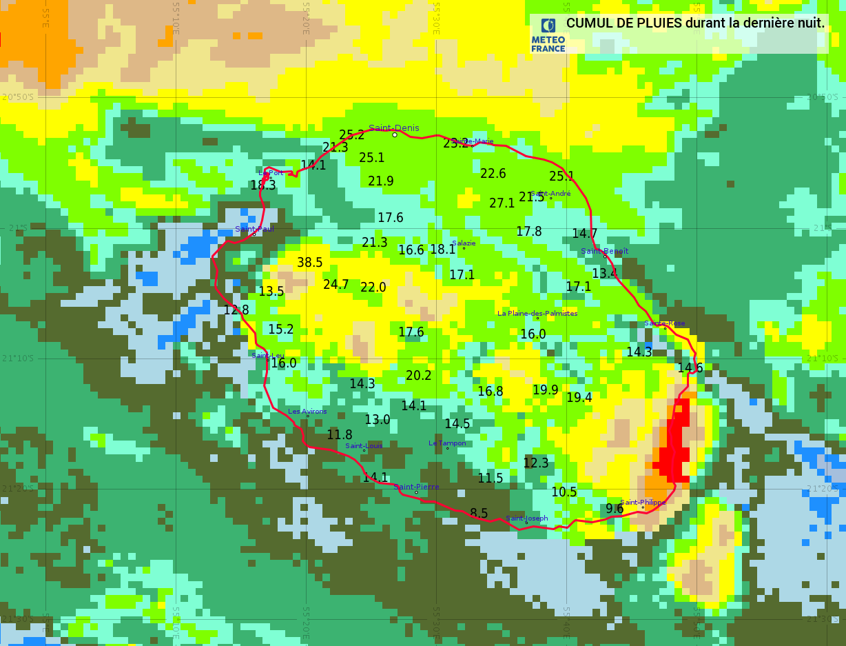 Meteo France Une Centaine D Impacts De Foudre A Touche La Reunion La Nuit Derniere