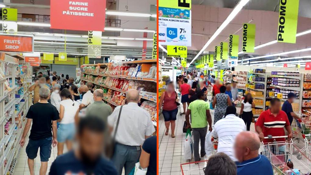 St Louis Un Supermarche Noir De Monde Au Mepris Des Gestes Barriere