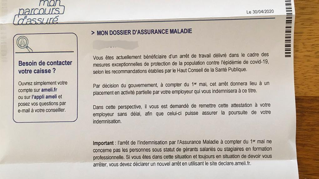 Il Recoit Son Arret De Travail Covid 19 Un Mois Apres Sa Demande