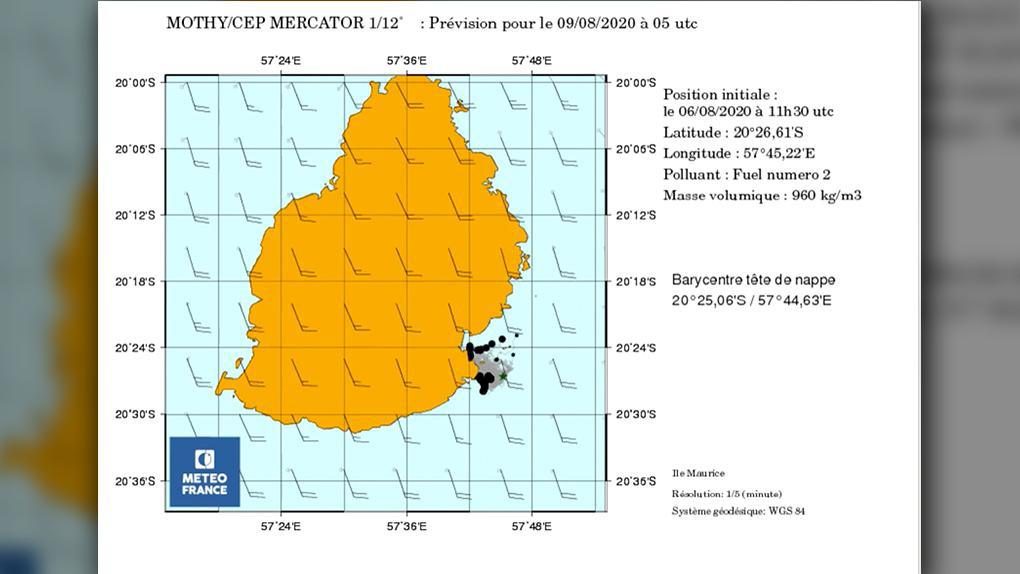Meteo France Realise Une Simulation De L Evolution De La Maree Noire A Maurice
