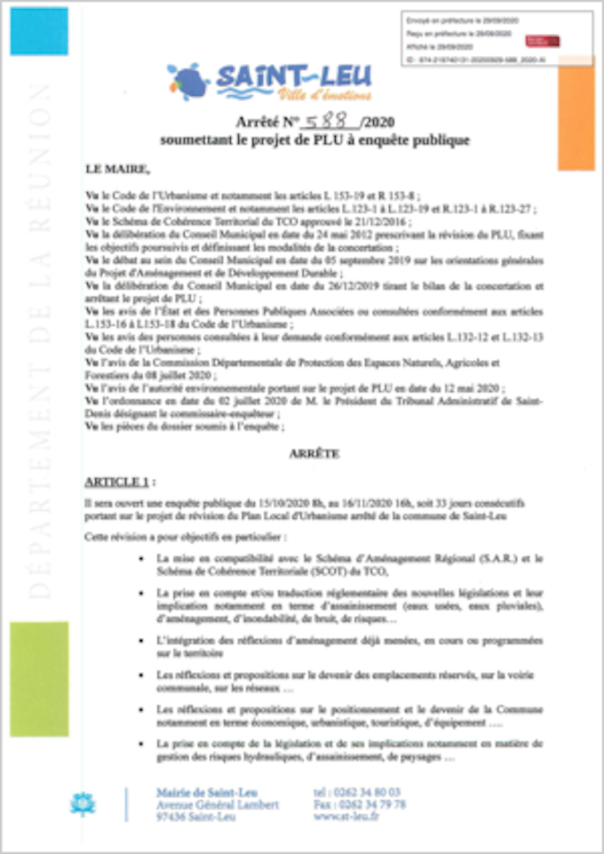 Revision Generale Du Plu Ouverture Prochaine De L Enquete Publique