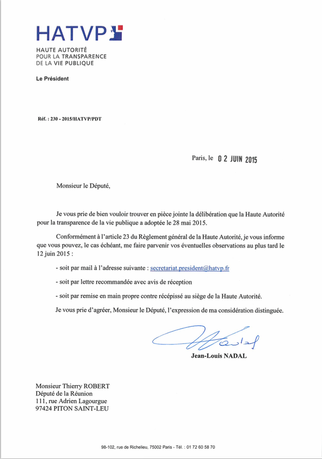 Ce Que Reproche La Haute Autorite A Thierry Robert