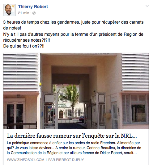Affaire De La Fausse Rumeur Thierry Robert Et Ses Sbires Sont Decidement Vraiment Gros Doigt
