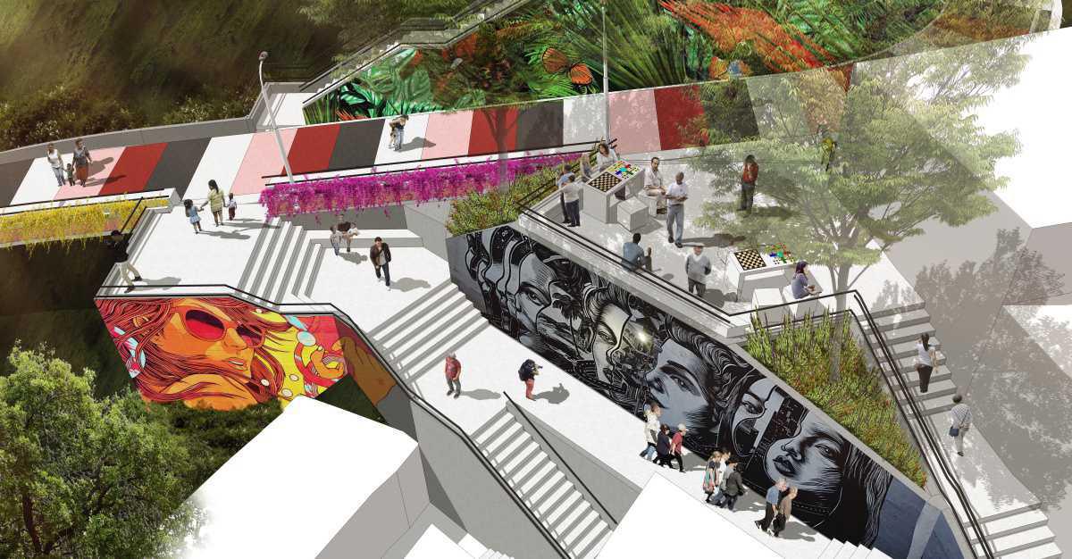 Con un nuevo tramo del Viaducto Media Ladera se ampliará el graffitour en la comuna 13 Con un nuevo tramo del Viaducto Media Ladera se ampliará el graffitour en la comuna 13